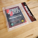 Nitrous Outlet 10lb Nitrous Bottle Replacement Sticker N2010RS