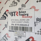 Brian Tooley Racing 7 LAYER MLS HEAD GASKETS – 3.950″ BORE x .055″ THICKNESS – SOLD IN PAIRS – BTR-058420-2