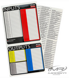 Modern Racing FuelTech Input/Output Label Kit MR-9901-063